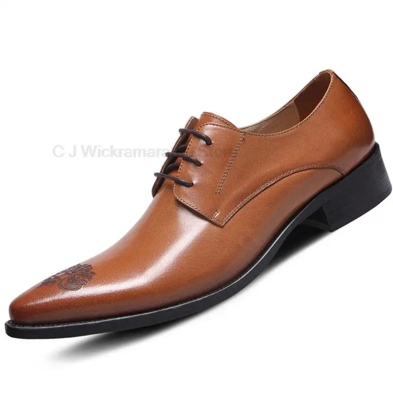 

Black Brown Elegent Oxford Men Dress Shoes Bridegroom Wedding Party Best Man Shoe Handmade Genuine Leather Designer Shoes Men