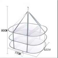 Multi-Layer Rectangular Flat Drying Net Bag Socks Sweaters Drying Basket Drying Net Hang Clothes Basket Windproof Breathable 1