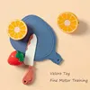 Children Pretend Play Cooking Toys Simulation Food Fruit Vegetable Kitchen Toys Montessori Educational Interactive Toy For Girls 4