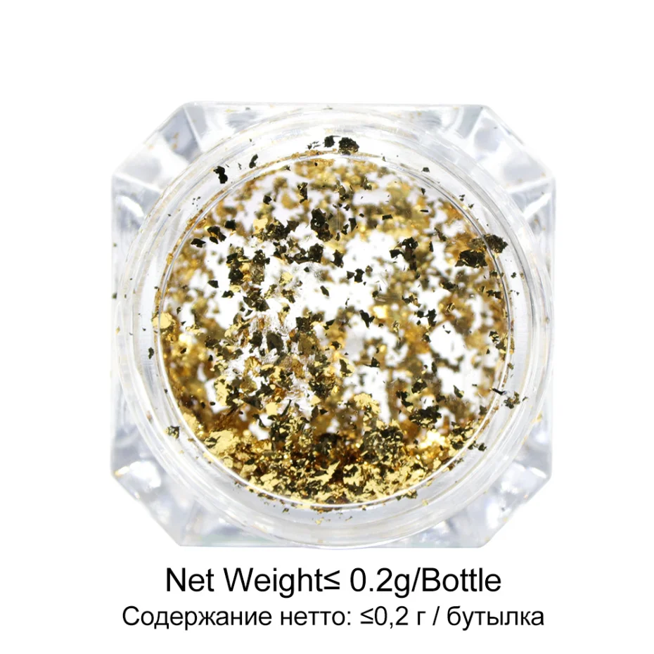 Nail decoration Flakes Glitter Aluminum Foil Sequins Chrome Powder Nails Irregular Sticker Paillettes Art Manicure Decor Accessories LACB01-08