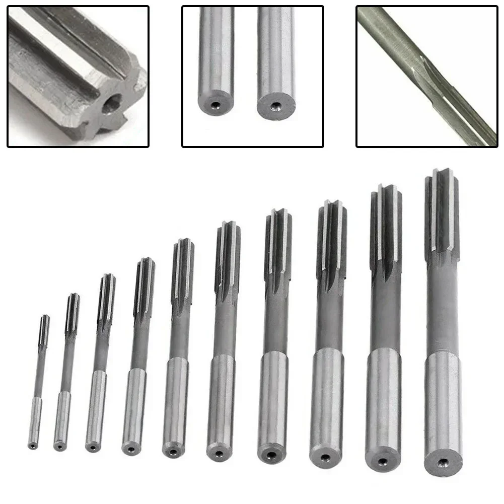 14PCS Machine Reamer Straight Shank Engineering Tools High Speed Steel Plumbing Tool 2/2.5/3/3.5/4/4.5/5/5.5/6/6.5/7/7.5/8/9mm N 4