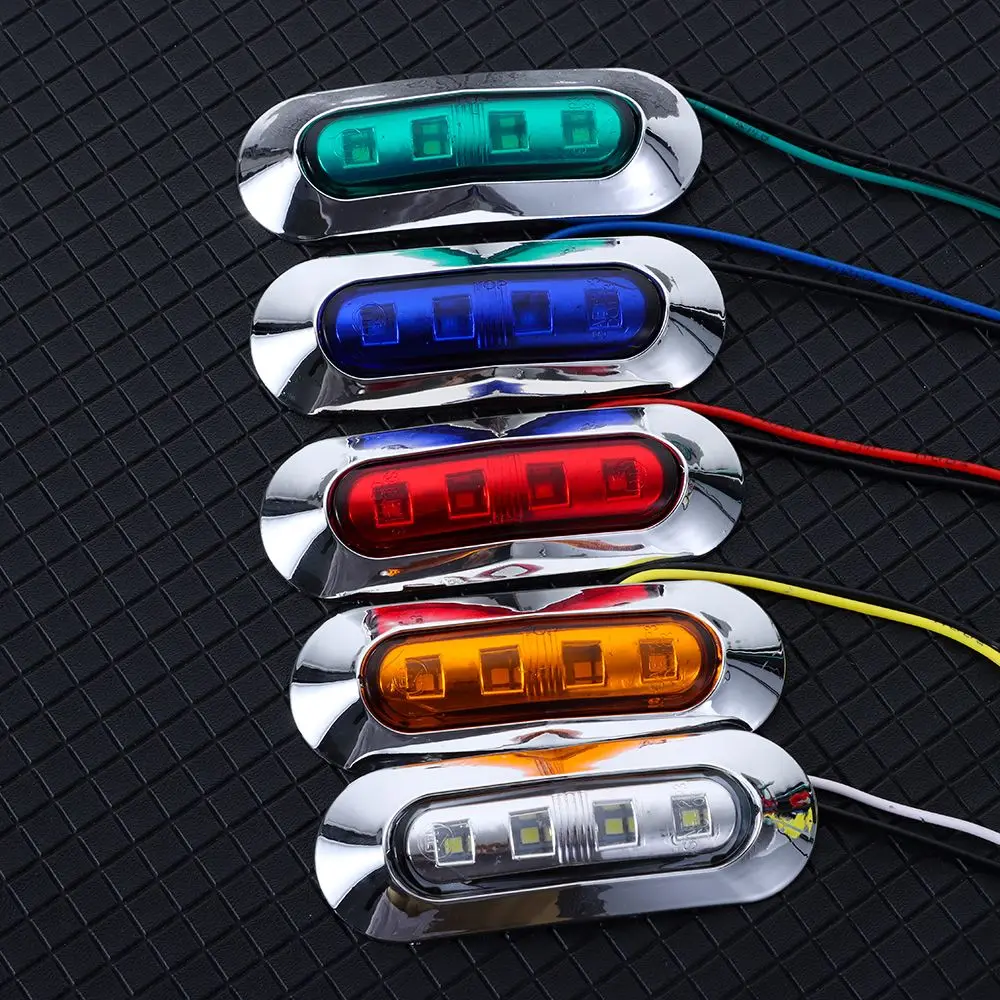 폰툰 코트시어스 콕핏 DC 12V-24V 레드 그린 해양 보트 조명 보트 네비게이션 조명 데크 장식 LED 실내등