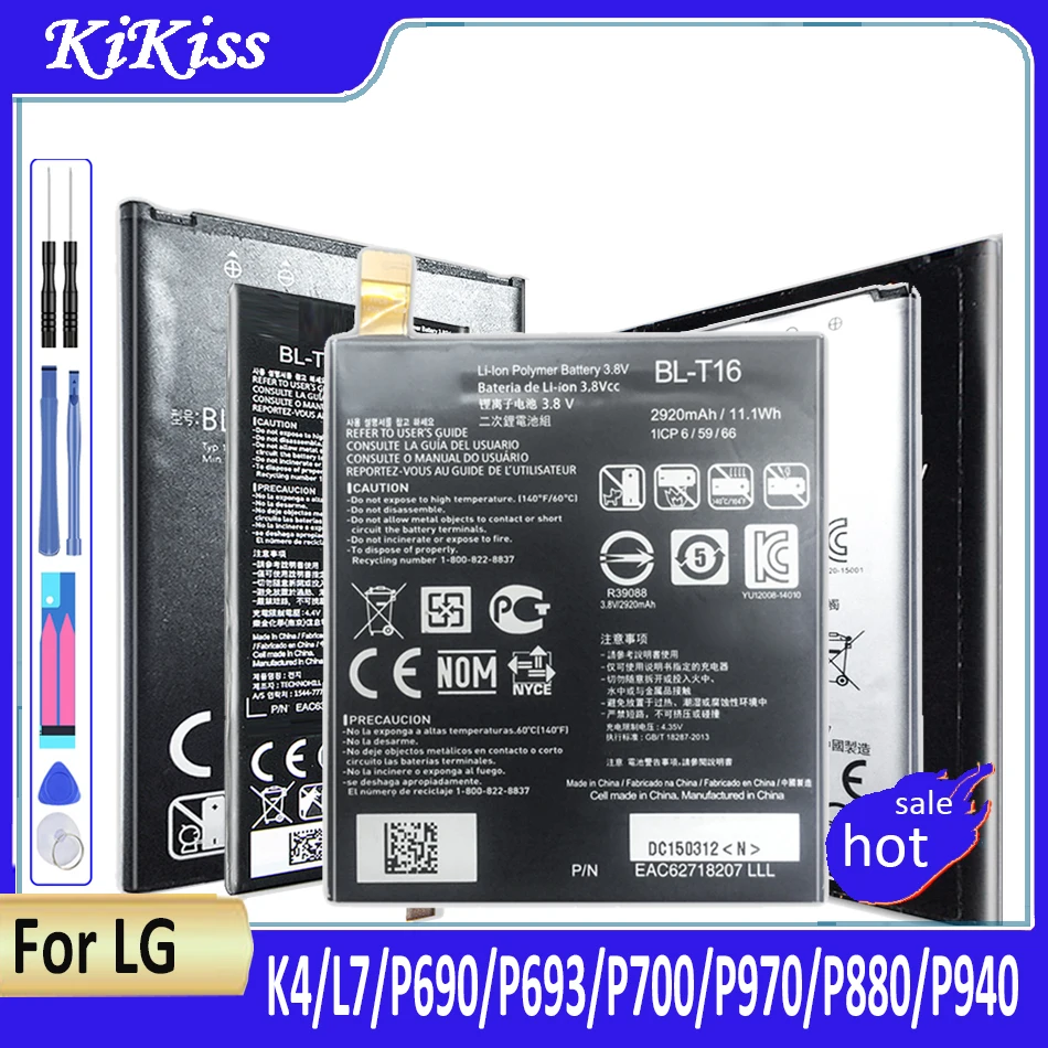 Bl-44Jh Bl-44Jn Bl-44Jr Bl-49Jh Bl-53Qh Batteria Per Lg P705 L4 E440 P970 Ms840 L5 P690 L40 Su540 K3 Ls450 K4 K120 L9 Batterie