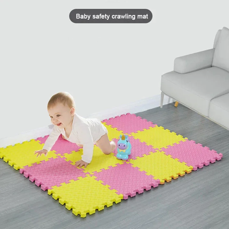 30*30Cm * 1Cm Baby Puzzelmat 9 Stks/partij Speelmat Kinderen Tegels Tapijten Vloertegels Speelgoed Tapijt Eva Foam Zacht Tapijt Klimpad