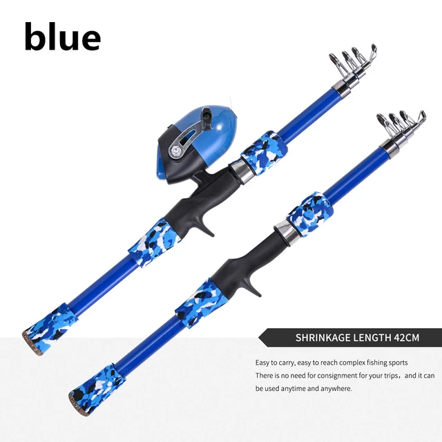 Portable telescopic camouflage children's fishing rod with rotating  adjustment throwing rod outdoor fishing accessories tools - AliExpress
