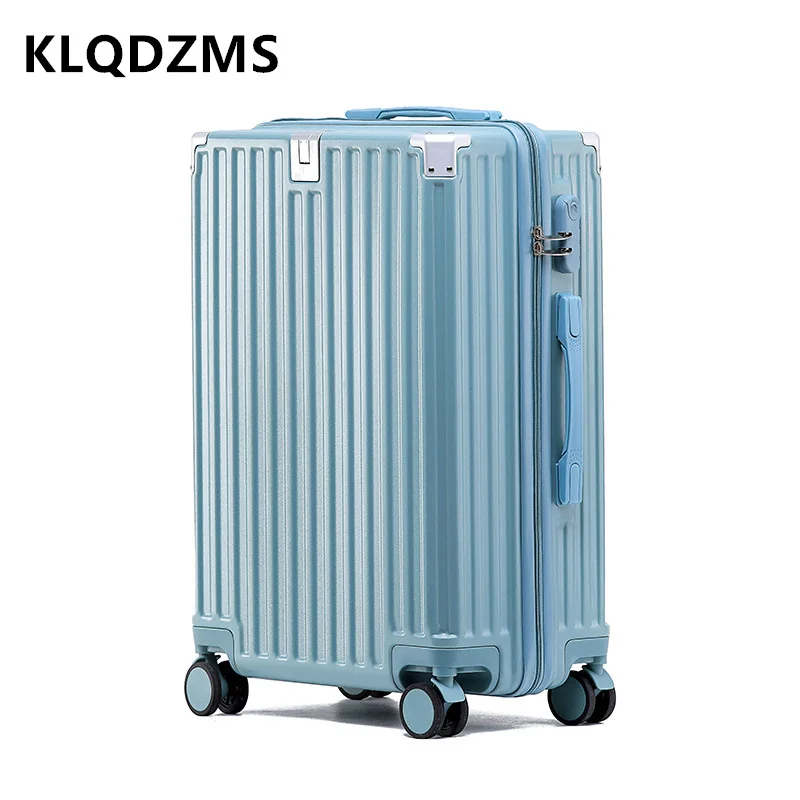 

KLQDZMS 20"22"24"26“28Inch Travel Suitcase New Thickened Aluminum Frame Trolley Case Durable Boarding Box Rolling Luggage