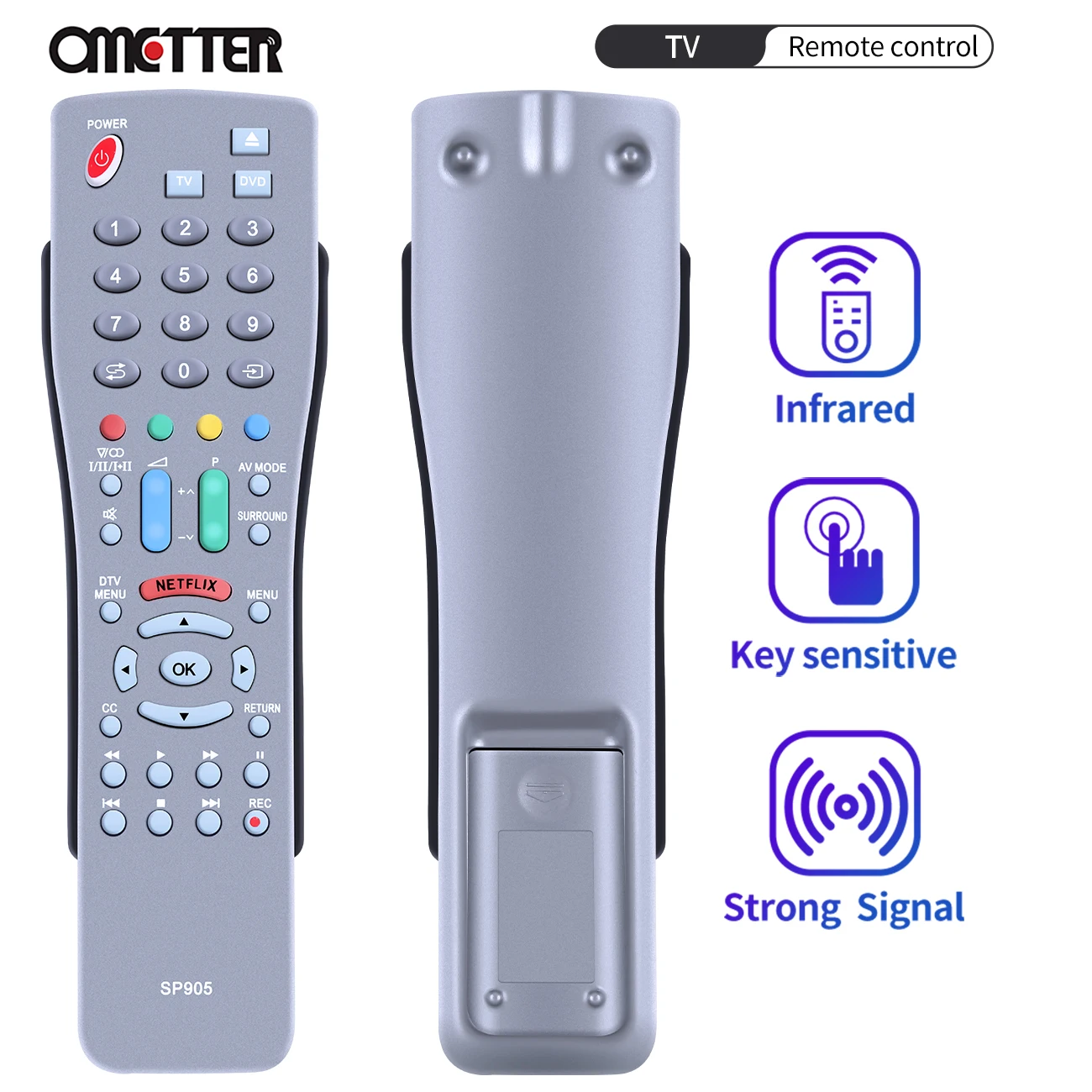 Control remoto SP905 para SHARP AQUOS TV DVD, GB005WJSA, GB004WJSA