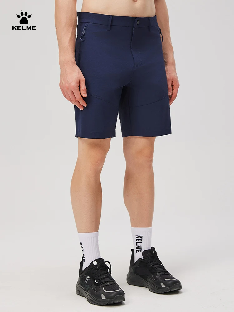 KELME Men Sports Shorts Fitness Quick-drying Woven Pants All-match Shorts Outdoor Running Breathable