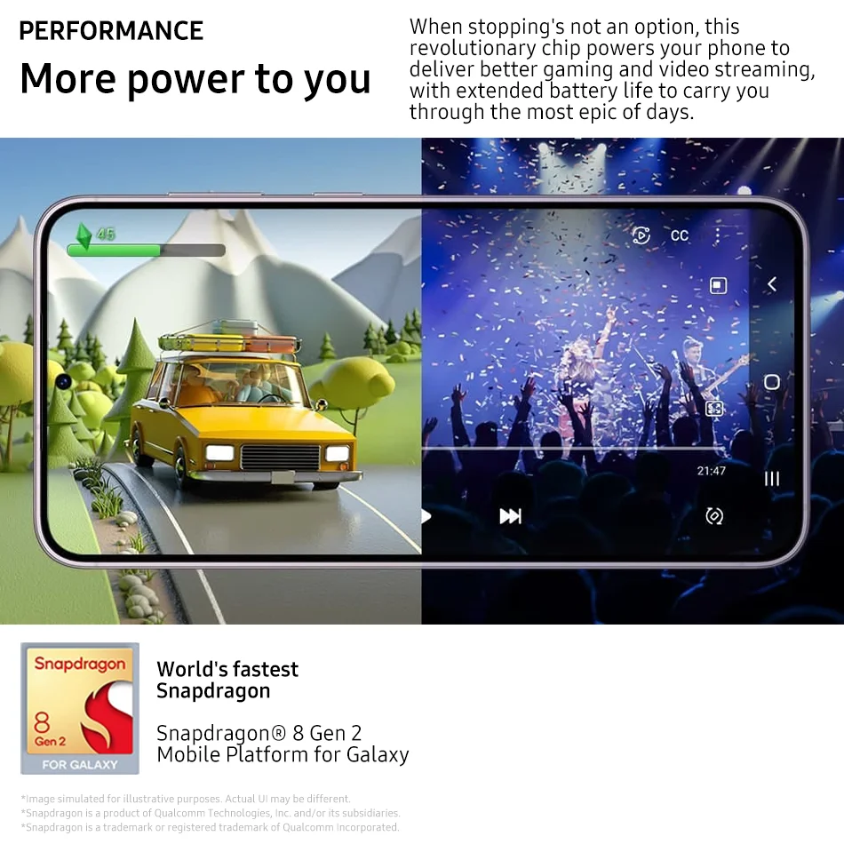 Samsung Galaxy S23 5G NFC Smartphone Snapdragon 8 Gen 2 Octa Core 6.1\'\' 120Hz AMOLED Display 50MP Triple Camera Mobile Phone