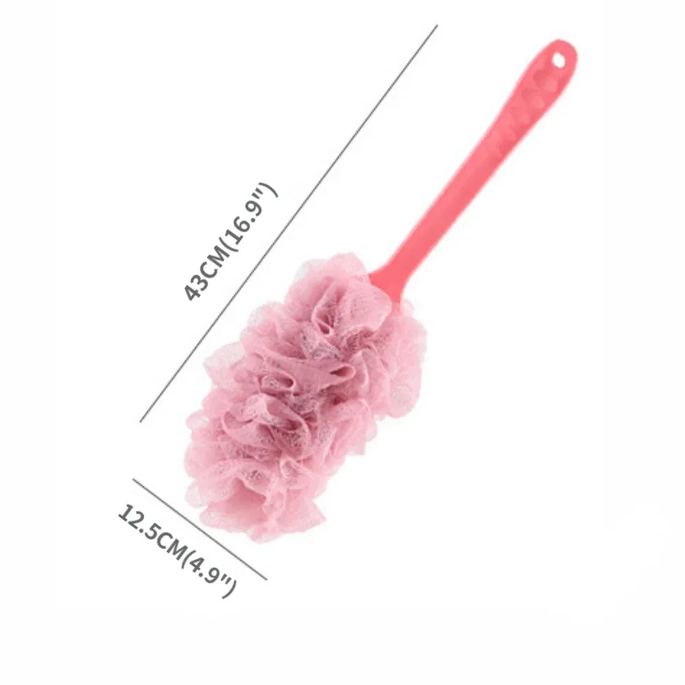 Long Handle Back Brush Body Scrubbers Shower Hanging Body Brush Sponges Soft Mesh Bath Shower Brushes Bath Accessories for Adult 6