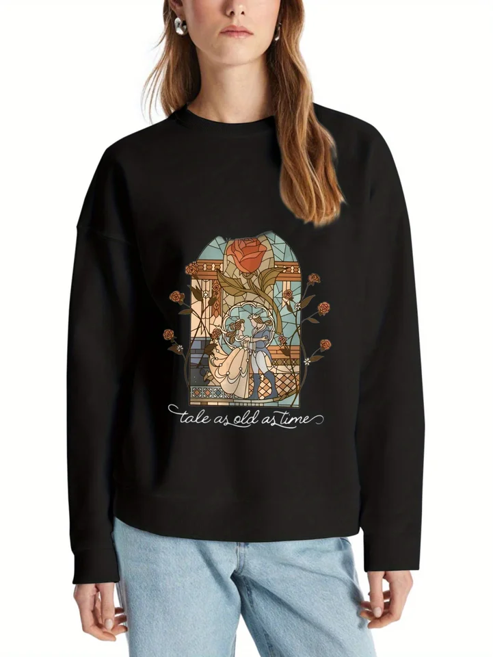 Belle Castle Stained Glass Hooded Sweatshirt