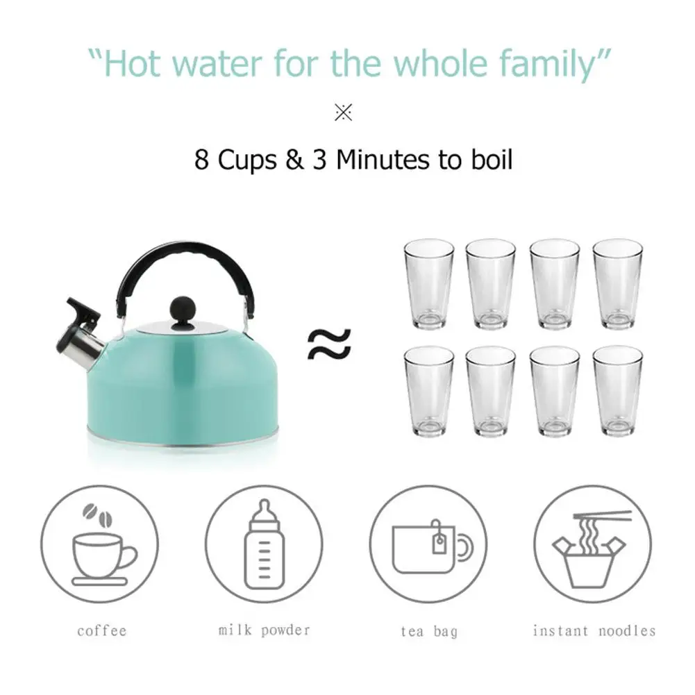 Folding Kettle Portable Folding Kettle 3L Household Flat Bottom Kettle Stainless Steel Gas Stove Cooker For ALL Stove Tops Gas Kettles Boil Water Kitchen Accessories