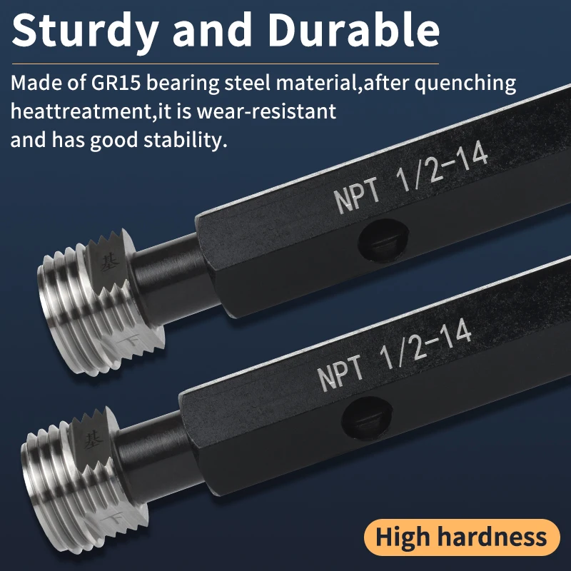 1PCS NPT 테이퍼 파이프 나사 플러그 게이지 측정 도구 NPT1/16-27 1/8 1/4 3/8 1/2 3/4 1''-- 1''1/4 1''1/2 NPT2''-- 2''1/2 3''--