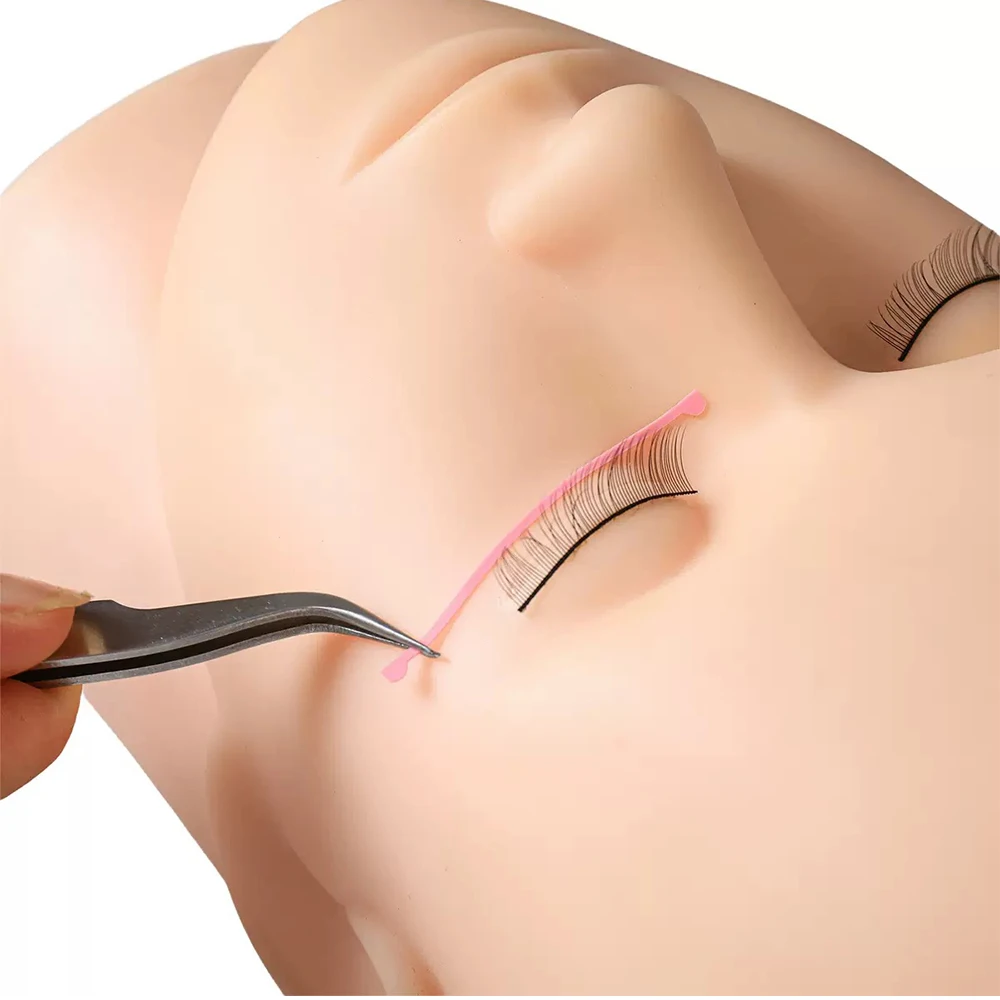 6개 속눈썹 리프트 리본, 속눈썹 리프트 롯드 커버 실리콘 패드 컬러, 부드러운 줄무늬로 속눈썹 리프트 솔루션을 쉽게 바르는 제품