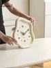 MandeldaCream Style Home Living Room Tabletop Clock Entrance Desktop Ornament TV Cabinet Clock Decoration 1