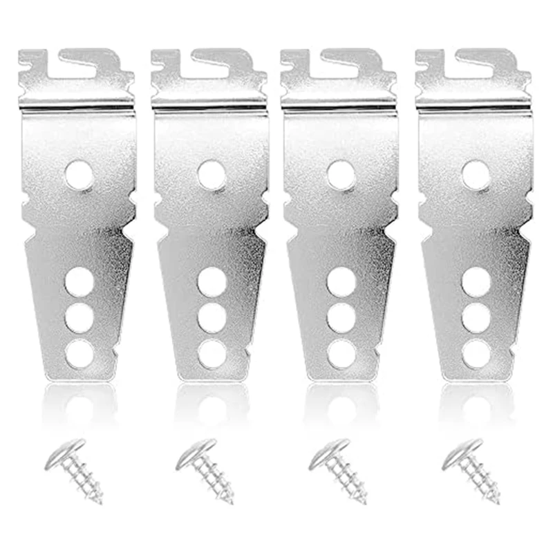 A01F-4 Pack Undercounter Dishwasher Upper Mounting Bracket Screws For Whirlpool & Kitchenaid Dishwashers 8269145