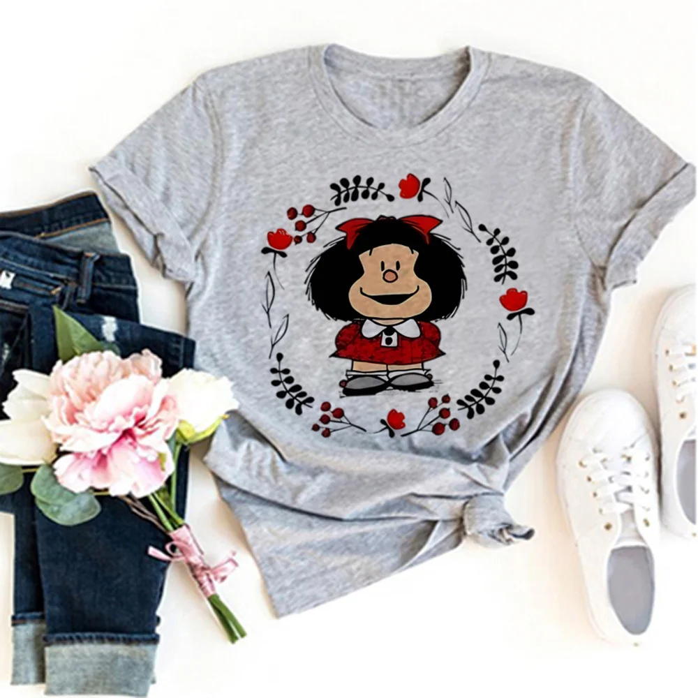 

Футболки Mafalda, женская футболка Y2K, Женская аниме одежда