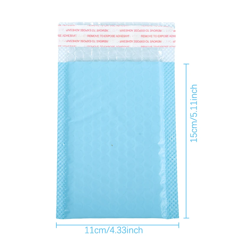 10Pcs Light Blue Bubble Mailers Padded Mailing Envelopes Self-Seal Shipping Bags for Small Business Poly Bubble Bag images - 6