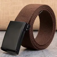Men's Belt Fashion New Unisex Trousers Belt Women's Belt Canvas Belt Breathable Outdoor Tactical For Jeans Adjustable Waist Belt - Image 6