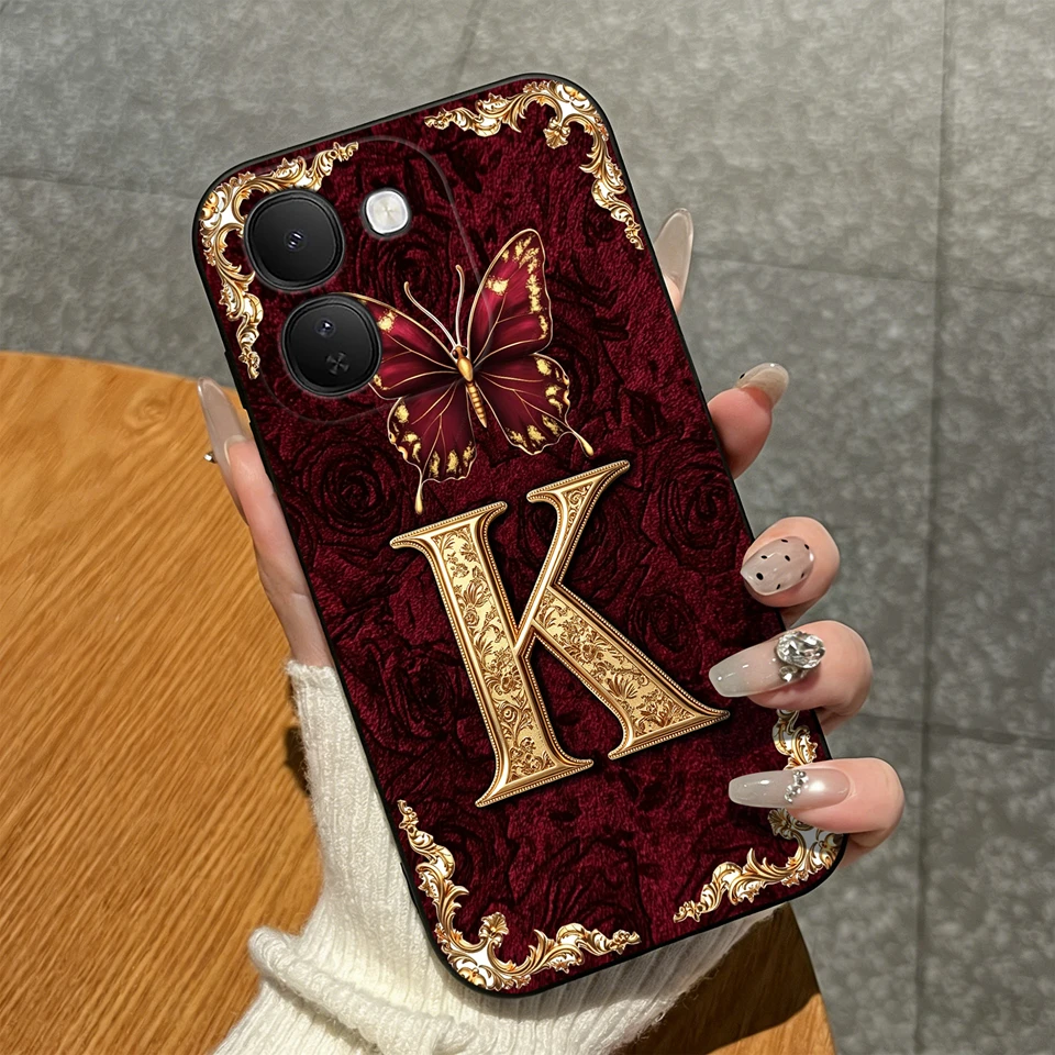 Luxury Crown Letters Pattern High-Quality Matte Silicone Shockproof Phone Case