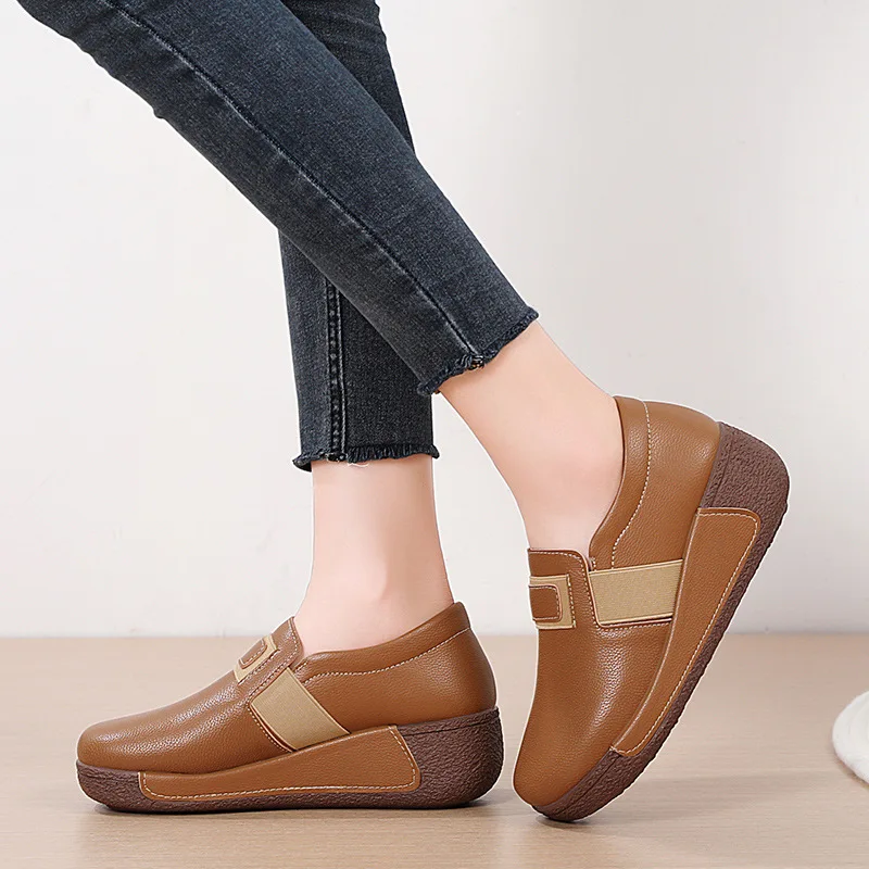 2023 New Fashion Spring Autumn Women Flats Platform Loafers Ladies