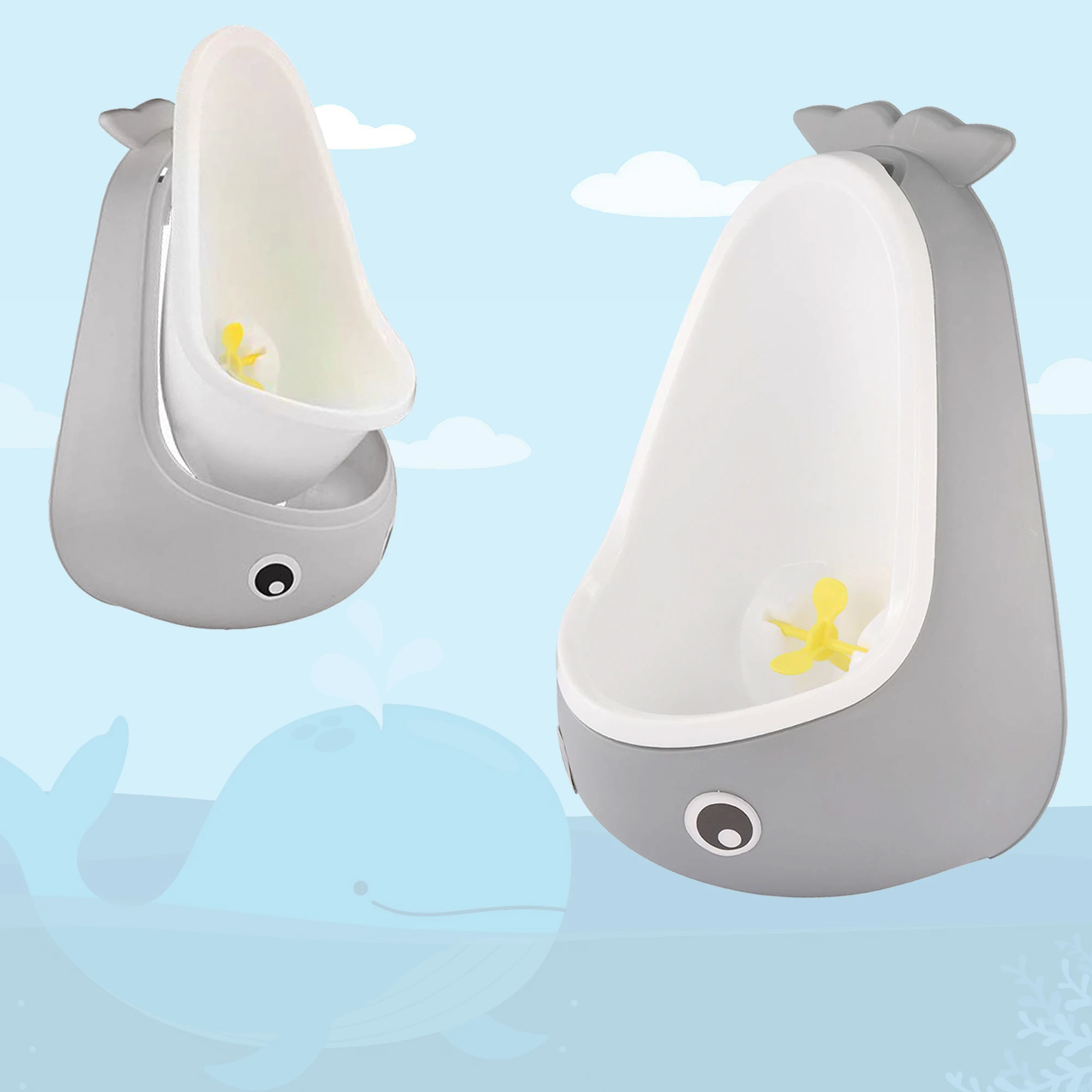 Baby Potty Toilet Cute Frog Whale Cow Boys Urinal Children Stand Vertical Pee Infant Toddler Toilet Training Urinal Wall-Mounted 6