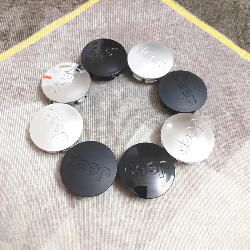 4Pcs 55/63MM Wheel Center Caps For Jeep Grand Cherokee