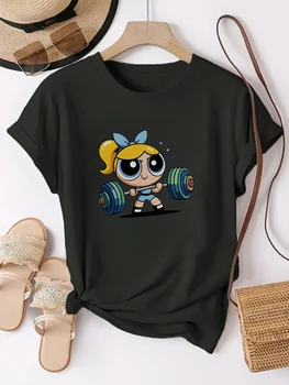 Women's Workout T-Shirt - Stretchy Gym & Casual Top with Weightlifting Graphic Harajuku Short Sleeve Casual  Aesthetic Clothes 1