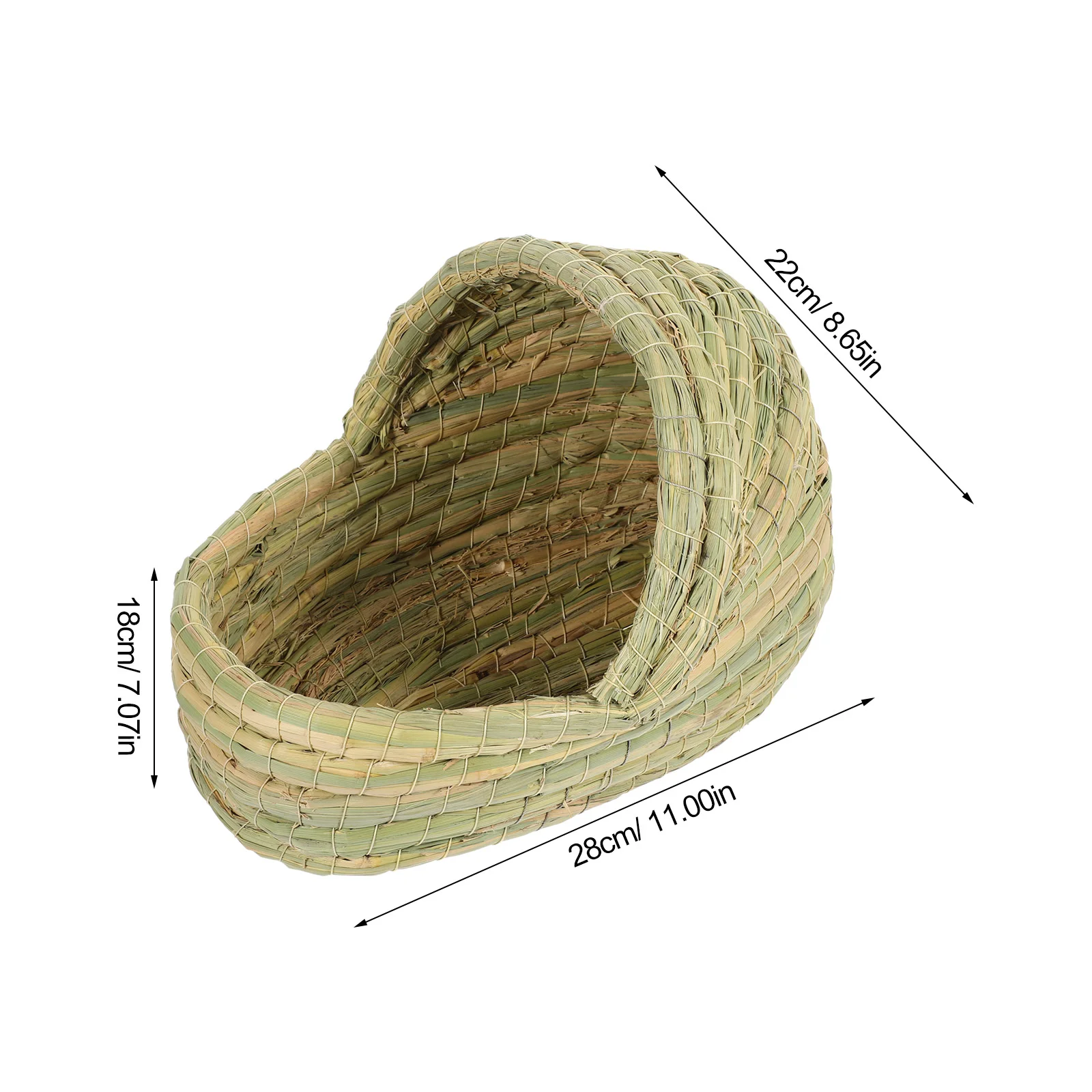 Chicken Coop Breeding Nest Laying Straw Woven House Sleeping Pet The Bird's Small Animals Hut