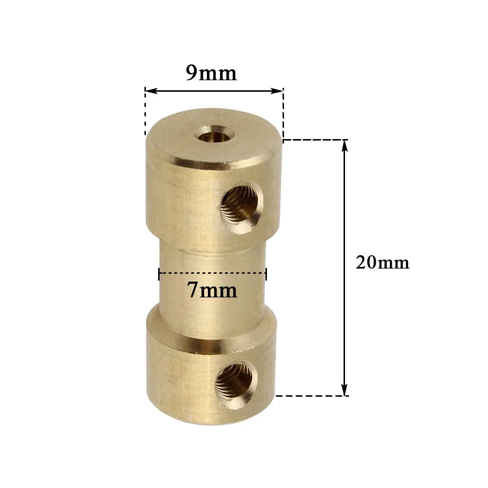 N20 Motor Shaft Coupling 2/2.3/3/3.17/4/5/6mm for RC Boat Car Airplane