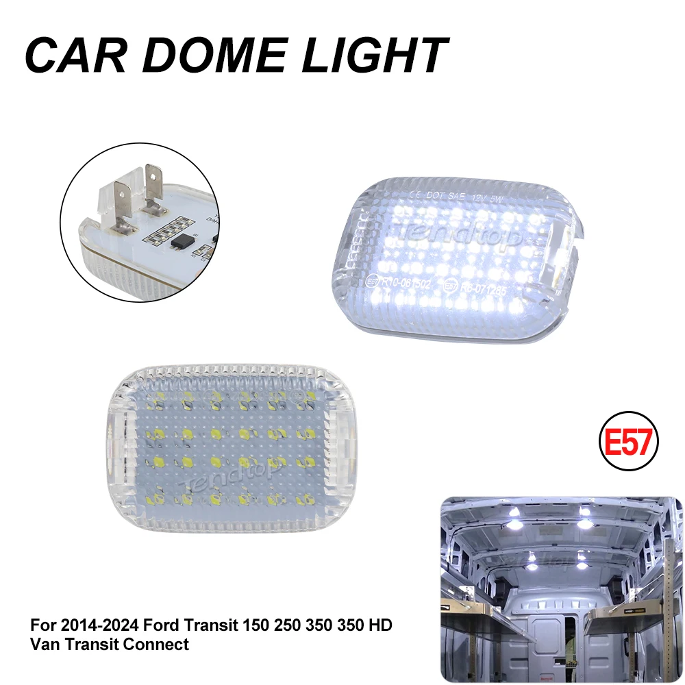 Per Ford Transit 150/250/350/350 Hd Van Transit Connect 2014-2024 Led Cabina Interna Cortesia Carico Spazio Di Carico Area Luce A Cupola
