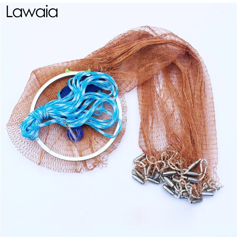 

Кастинговая сеть Lawaia USA, 2,4-7,2 м, с грузилами, для водных видов спорта