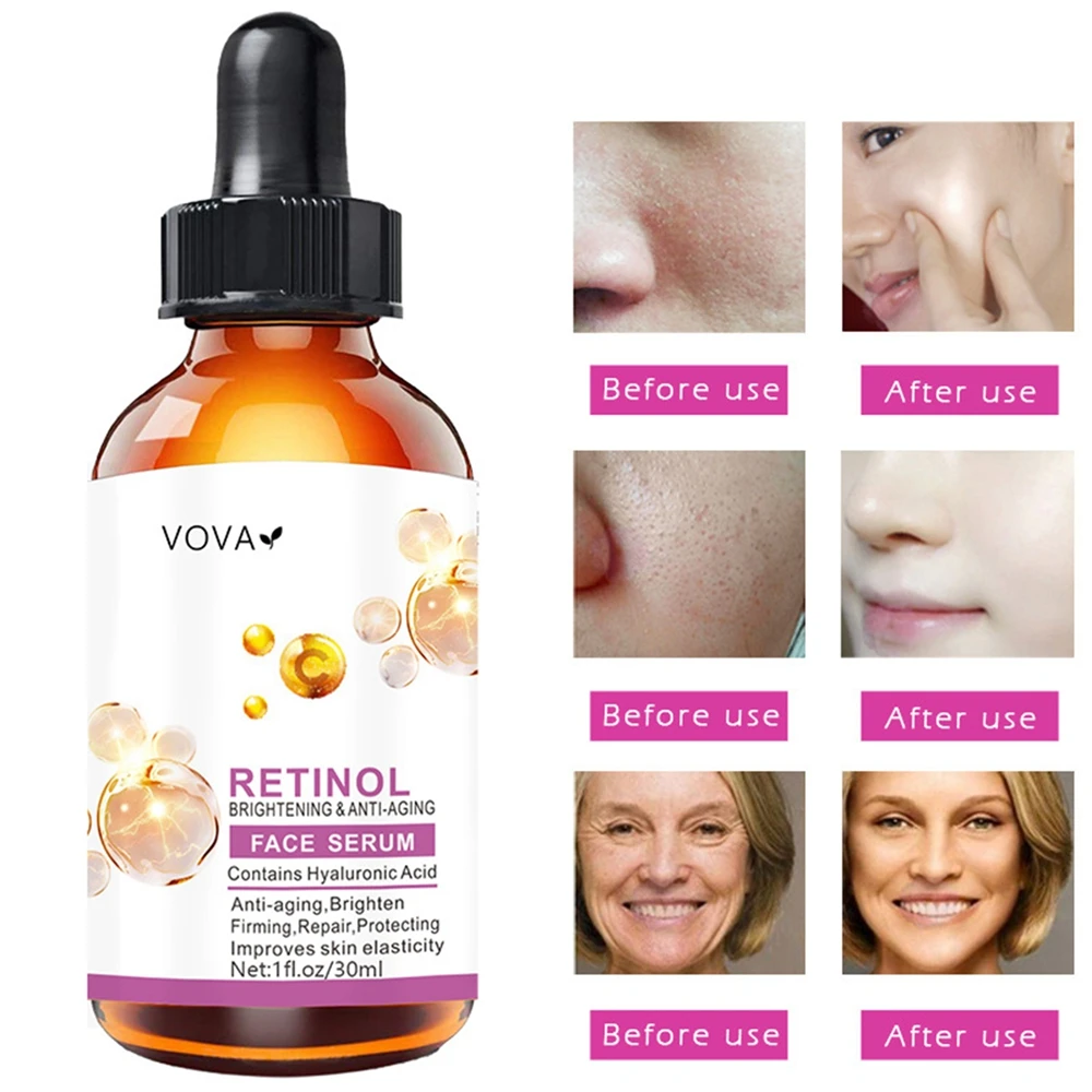 

30ml Retinol Face Serum Brighten Anti-aging Moisturizing Lifting Firming Improve Skin Elasticity Hyaluronic Acid Nourishing Care