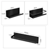 Magnetic Storage Shelf Refrigerator Side Spice Organizer Rack Punch Free Multifunction Carbon Steel Kitchen Paper Seasoning Rack 6