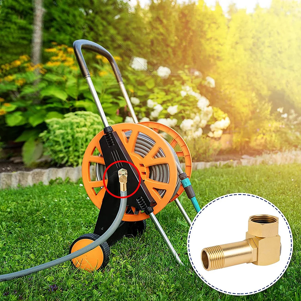 Adattatore Per Tubo Da Giardino In Ottone Girevole Hourleey – Raccordo Per Avvolgitubo 2,5 Cm A 2 Cm