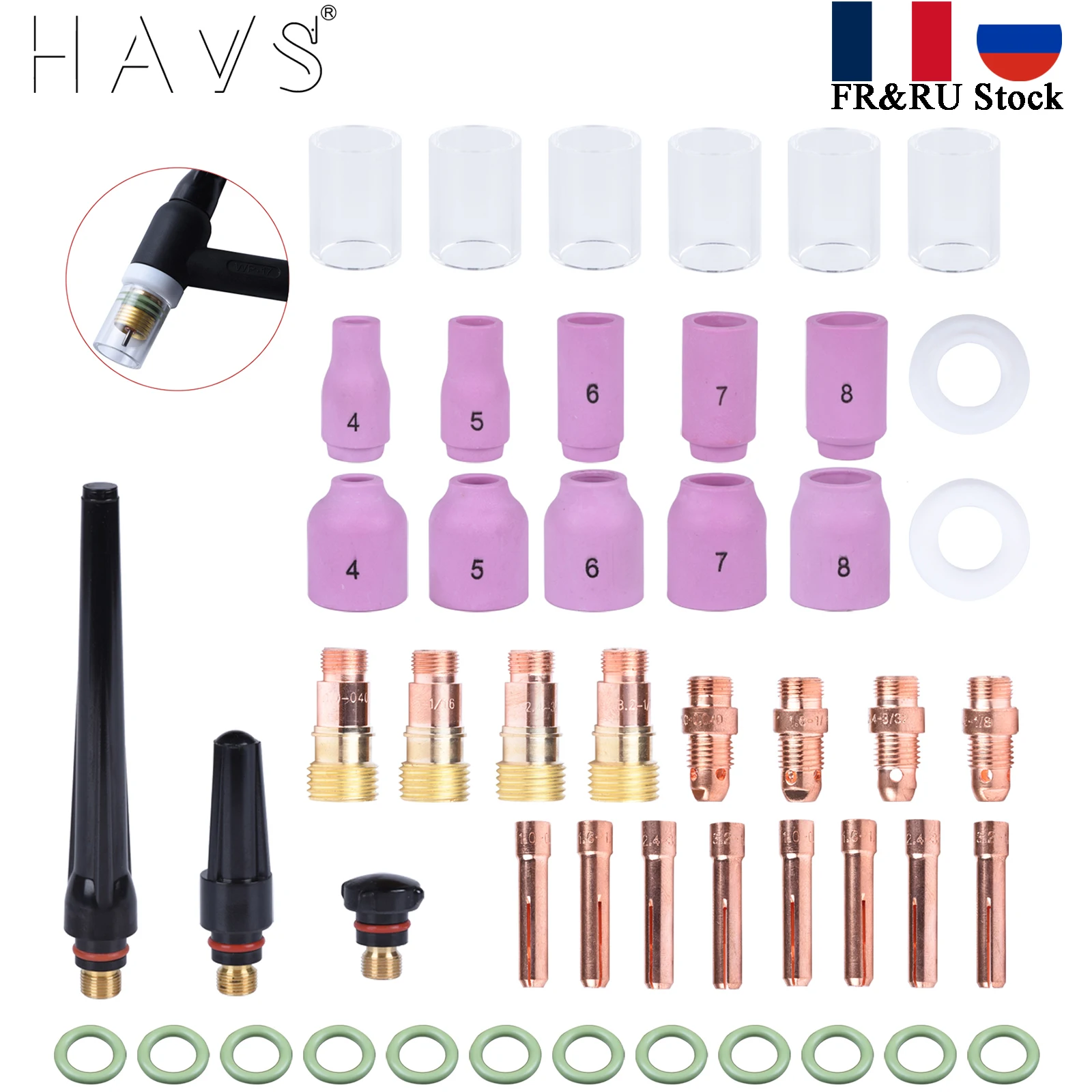 TIG Welding Torch Glass Cup Kit