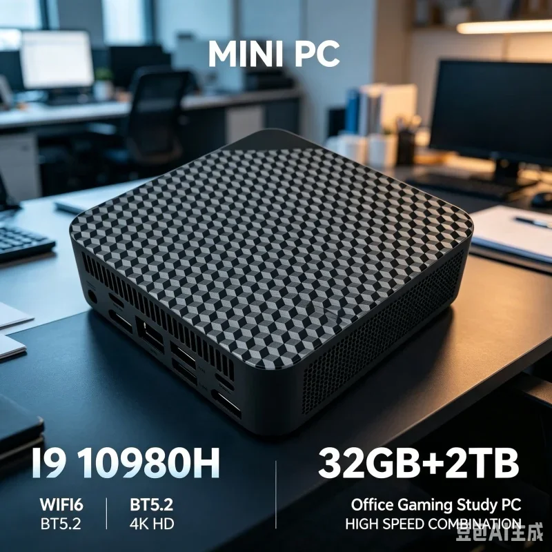 새로운 미니 PC 인텔 코어 i9 10980HK 컴퓨터 게이밍 PC 16GB 램 M.2 SSD WiFi 6 BT5.2 UHD 게이머용 데스크탑 PC