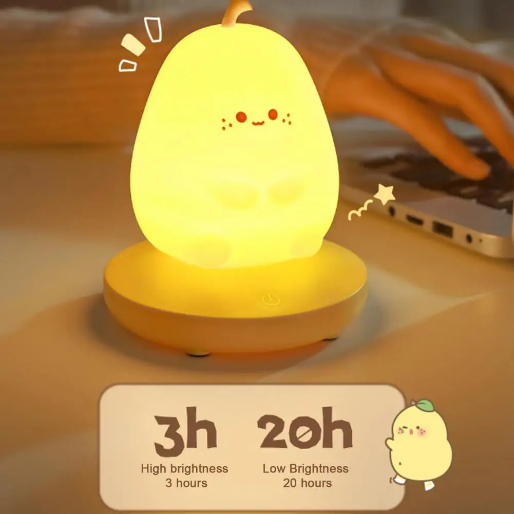 

Rechargeable Night Light Table Lamp Adorable Cartoon Night Lamp Rechargeable Dimmable Bedside Light for Room Decoration
