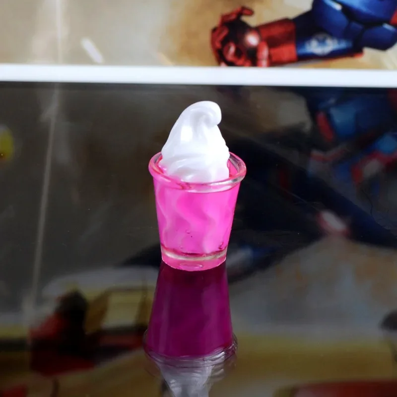10 Pcs Japanese Colorful Simulation Ice Cream Cup Doll House DIY Decorations Artificial 3D Dessert Food Model miniature ice cream cups