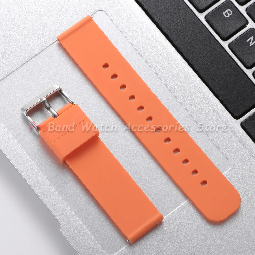 Waterproof Silicone Quick Release Watch Strap - Soft Rubber Wristband