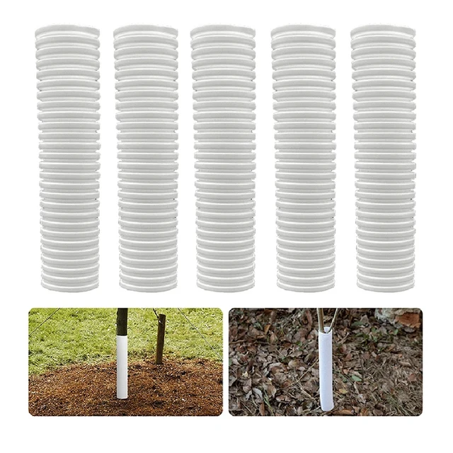 Fa Csomagtartó Védőcsomagoló Növény Burkolatok Facsövek Csemetékek Kibővíthető Tartós Növényi Kéregvédelem 4 db - Image 2