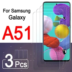 Premium 3 - Pack Tempered Glass Screen Protector Set for Tempered glass (Samsung A51)