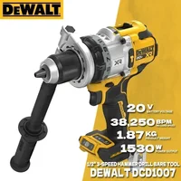 DEWALT DCD1007 20V MAX Brushless 1/2 in. 3-Speed Hammer Drill ANTI-ROTATION Cordless Electric Hammer Dewalt Power Tools DCD1007B 1