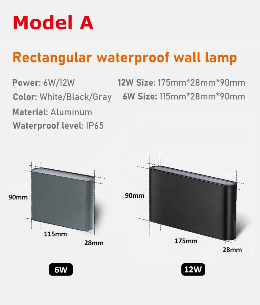 Description Picture 2 of itemLED Outdoor & Indoor Waterproof Wall Lamp Bedroom Bedside Living Room Outdoor Courtyard Garden Exterior Wall Decoration Lighting
