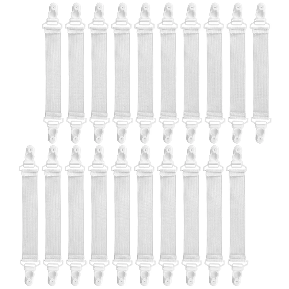 

20 Pcs Bed Sheet Clip Mattress Bedsheet Clips/straps Suspenders Multifunction Plastic