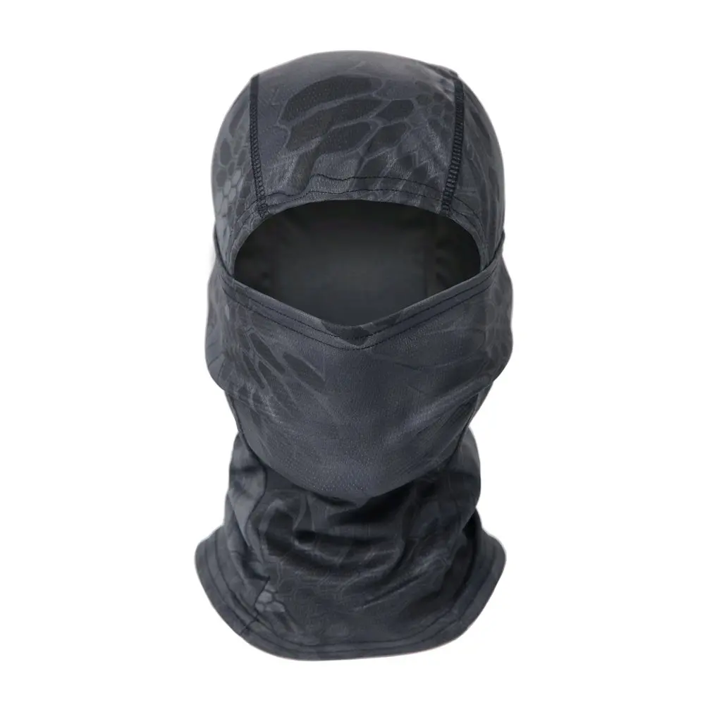 Head Cover Camouflage Balaclava Full Face Scarf Ski Cycling Full Face Cover Winter Neck Head Warmer Airsoft Cap Helmet Liner mesh face protector cap