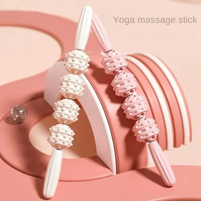Slimming Leg Massage Stick Yoga Body Roller Massager for Back Thighs Waist Neck Cellulite Reduction Release Muscle Tension Tool