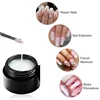 MEET ACROSS 2/4pcs Milk white Extension Nail Gel Set Baby Boomer Quick Building Nail Gel Polish Soak Off UV Nail Art Tools Kits 3
