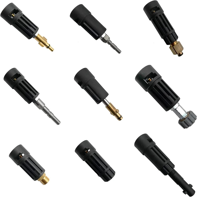 For Connecting AR/Interskol/Lavor/Bosche/Huter/M22 Lance For Karcher un female Bayonet High Pressure Washer Connector Adapter 6