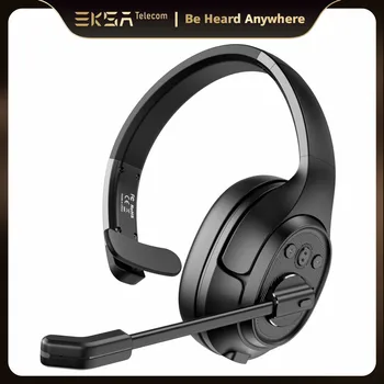 EKSA H1 Bluetooth 5.0 Headset Wireless Headphones With Mic Ai ENC Noise Cancelling Office Earphones For Driver Call Center Skype